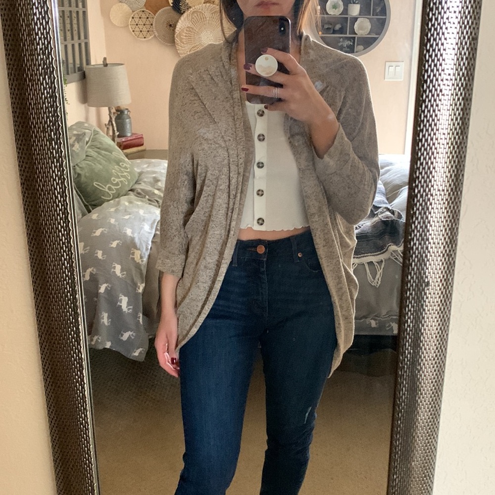 Beige lightweight cardigan